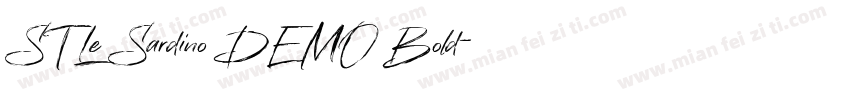 ST Le Sardino DEMO Bold字体转换